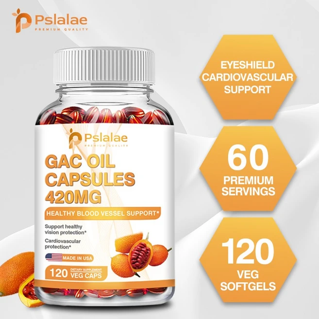120개입 가코 오일 420mg - 리코펜 베타카로틴 - 노화 방지 눈 및 피부 건강, 1개, 120정 - 쿠팡