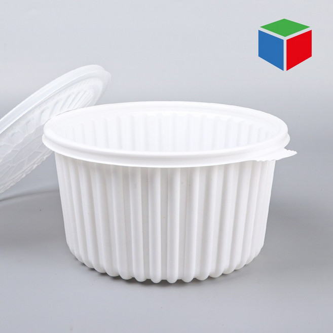 PP탕용기 BF-225 대 흰색 세트 100개, 1세트