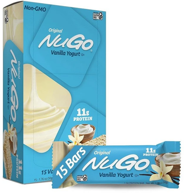 NuGo 프로틴 바 단백질 11g 170칼로리 글루텐 프리 초콜릿 15개입 159842, 50g, 1개 - 쿠팡