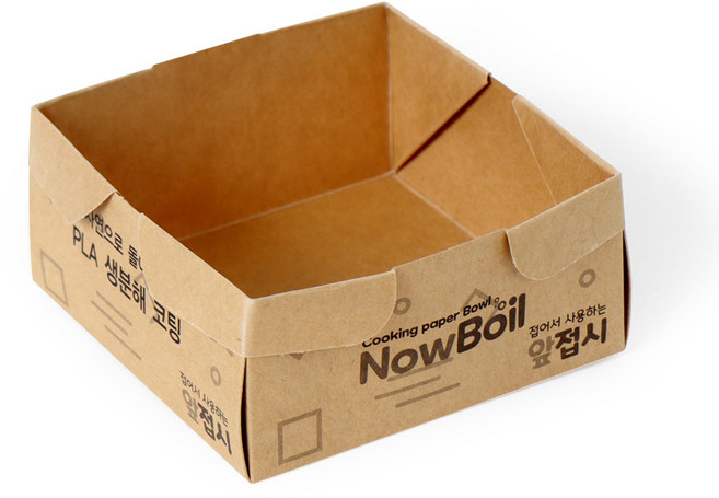 나우보일 종이냄비 사각형 앞접시 50개 번들 상품, 1세트