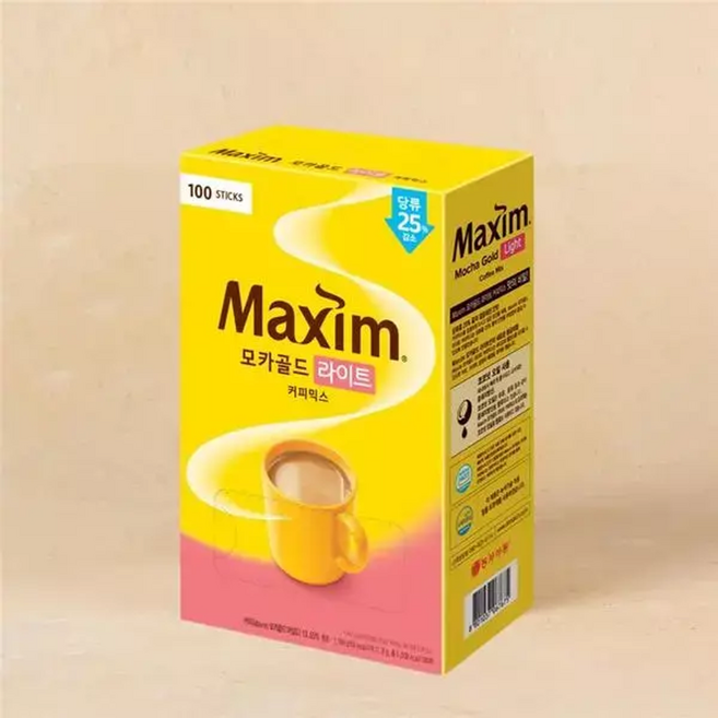 [맥심] 모카골드 라이트 커피믹스, 11.8g, 100개입, 1개