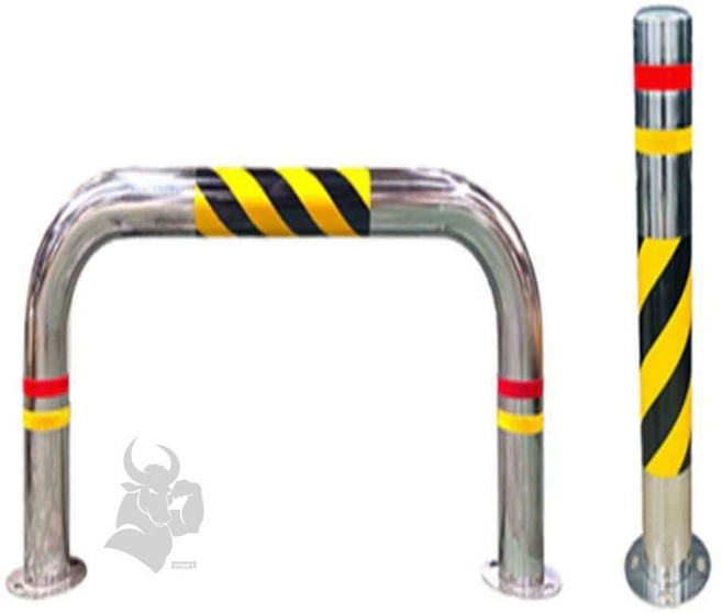 횽이네만물상 U형볼라드 전기차 충전소용 볼라드 스텐U자 앙카식 76ΦxH600xL900