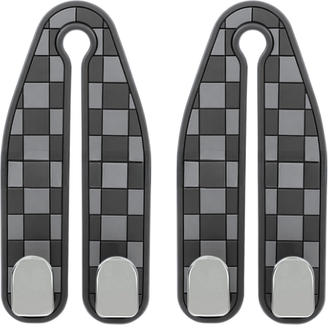 (1+1) ZARO 차량 뒷자석 헤드레스트 가방 걸이, 블랙, 2개