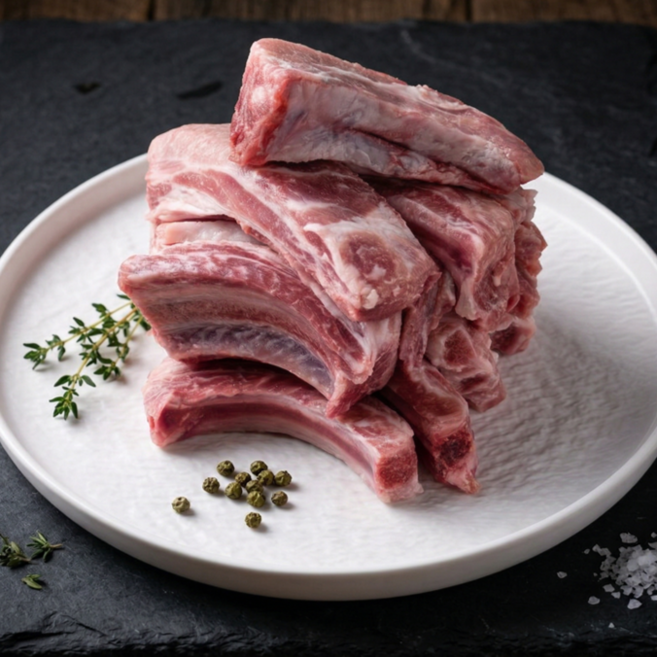 [옥례관] 국내산 1등급 돼지 등갈비 김치찜 구이, 2개, 1kg