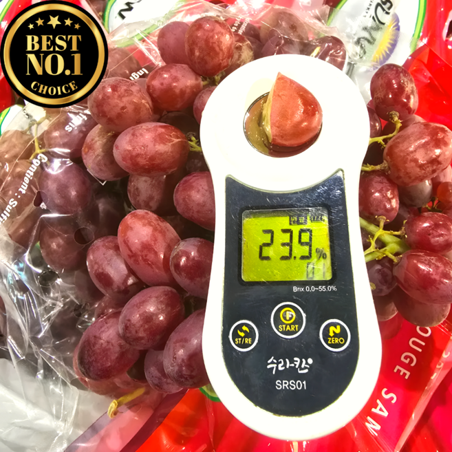 [23brix] 초고당도 크림슨 레드포도 씨없는 적포도, 1개, 2.4kg