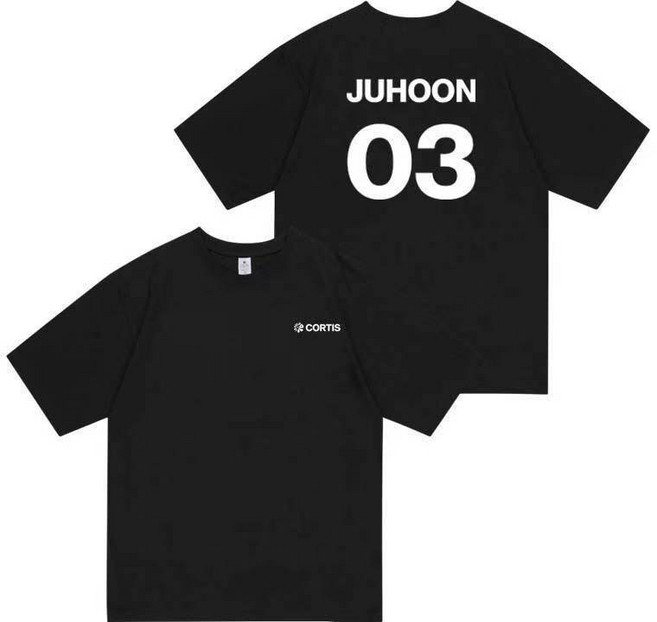 CORTI S周邊ColorOutsideTheLines演唱會同款短袖T恤男女衣服, 1個, 黑色款34XL碼160-180斤