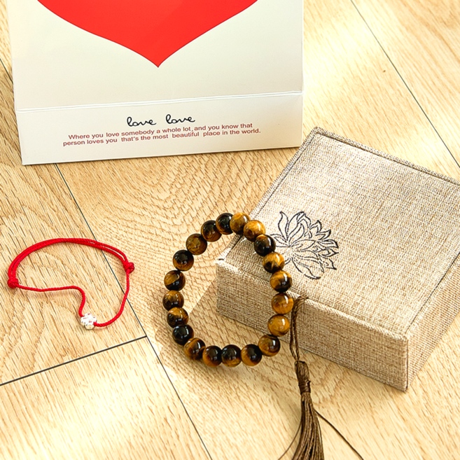 만이 특5A 천연 호안석 액막이 팔찌