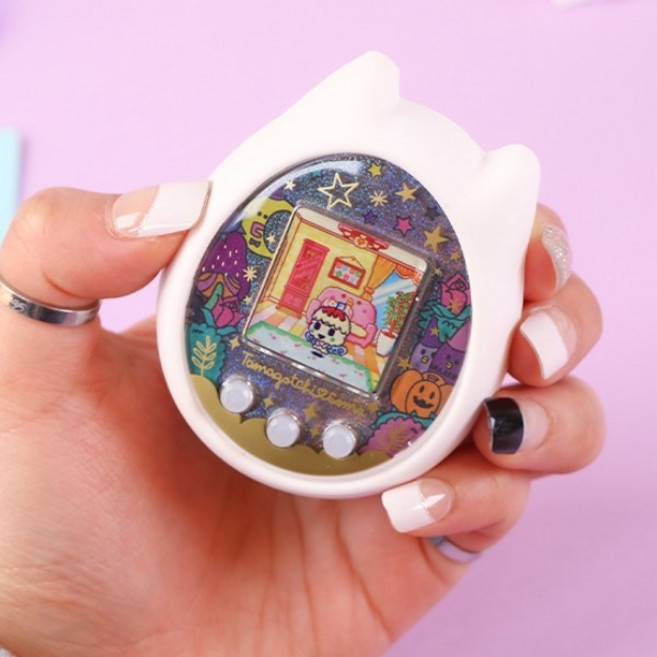 다마고치 썸 케이스 4color 실리콘 커버 파우치 액정 보호 필름, 1개, 핑크 케이스