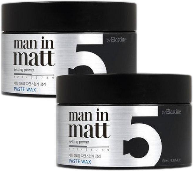 (엘지생활건강)엘라스틴 맨인매트 페이스트 왁스, 2개, 80g
