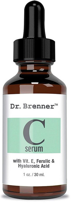 [해외] Dr.Brenner 얼굴용 비타민 C 세럼 순수 L-아스코르브산 페룰산 비타민 E, 1 Fl Oz(1팩), 1개, 30ml
