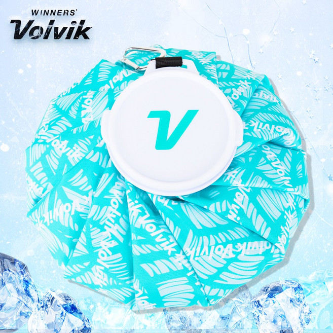 볼빅 퓨어쿨 대왕 얼음주머니 팜트리 에디션 골프 아이스팩 대용량, 에메랄드, 1개