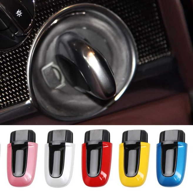 자동차 스마트 원격 키리스 엔트리 케이스 카이엔 2011-2017 파라메라 2010-2016 포르쉐 911 718 마칸 2014- 시동 키 스위치, 2.YELLOW