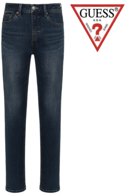 [백화점발송] 게스 남성 기모 청바지 일자핏 진청 신축성 보온성 겨울 여행 근무 작업 하의