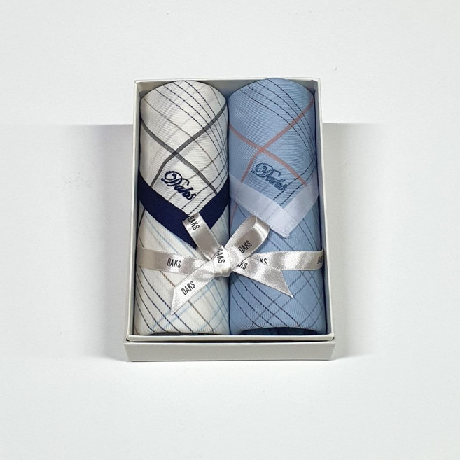 닥스 남성 선염 손수건 2매 세트 DAKS2505 LWO337 QKM582