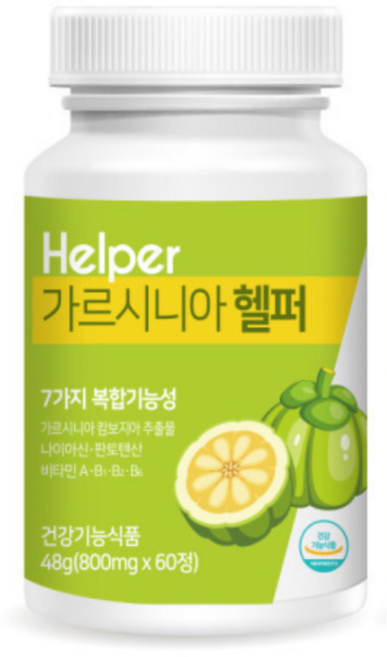 가르시니아 헬퍼 탄수화물 체지방 분해 컷팅제, 1박스, 60정