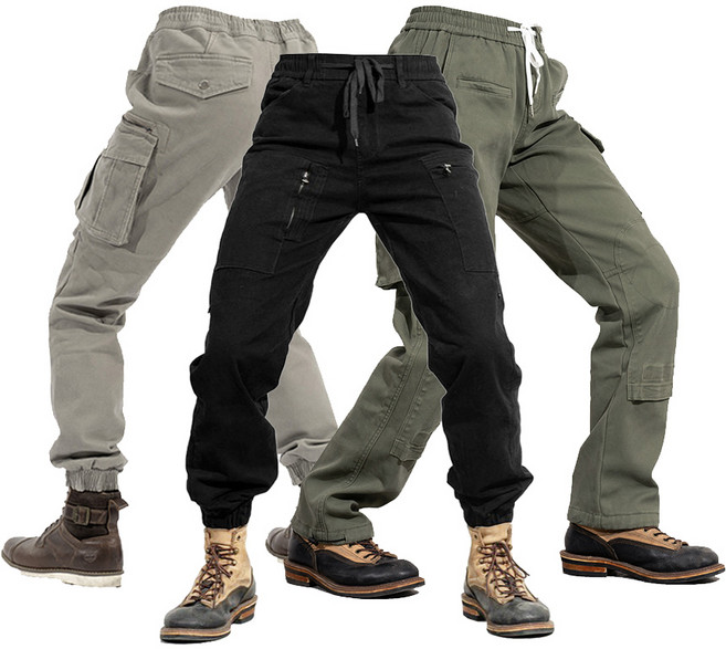 바이크바지 조거팬츠 라이딩진 오토바이 청바지 라이더 CE보호대 삽입, L(32), XD-002 샌드