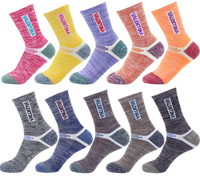 10켤레 발렌티나 장목 등산양말 이중바닥 쿠션 국산고품질, 혼합(골고루), 1개