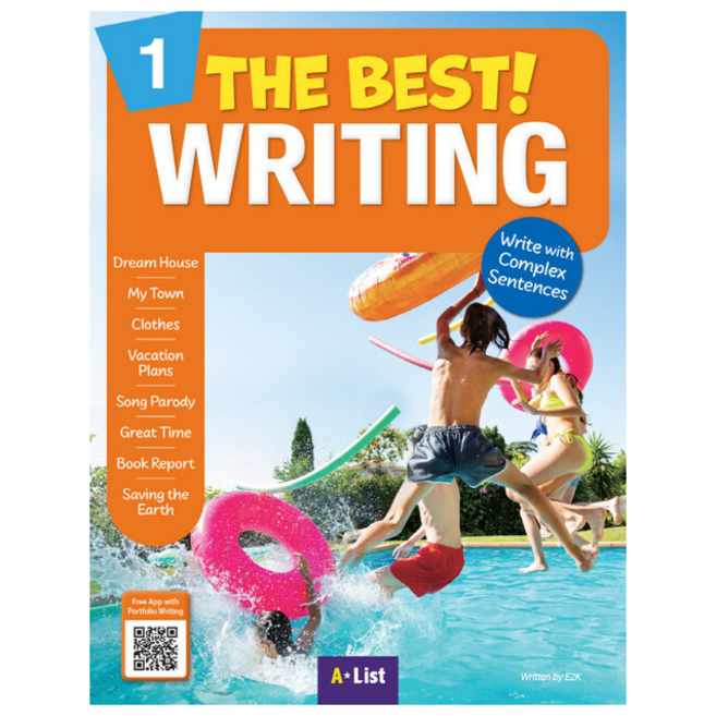 The Best Writing 1 Student Book (with Worksheets & Cards & Portfolio) + 쁘띠수첩 증정, A LIST