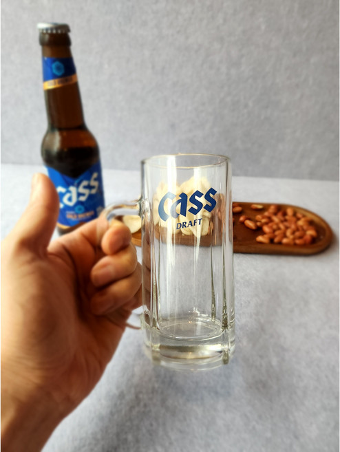 카스 생맥주잔 300cc 300ml 맥주컵 예쁜컵 하이볼 호프, 1개