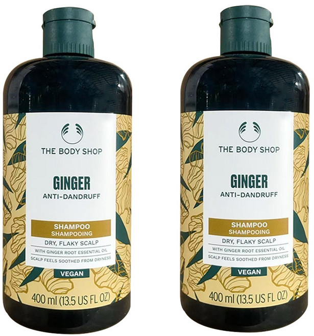 더바디샵 진저 안티 댄드러프 샴푸, 2개, 400ml