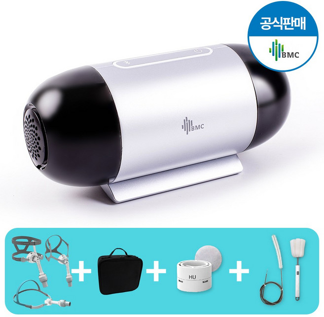 휴대용 코골이 양압기 BMC M1 mini 여행용 출장용 수면무호흡증 미니 소형 양압기, 마스크 없음, 1개