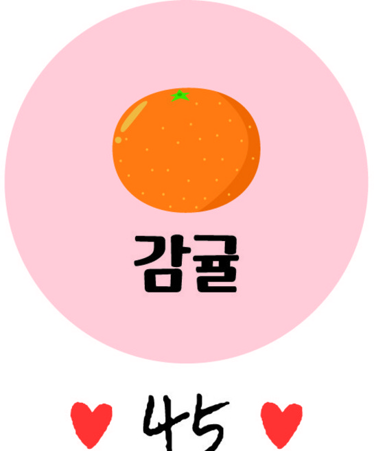 과일이름제작스티커2탄 24종 일러스트 배달 과일스티커 수제청스티커 카페스티커 작은사이즈 1000매, 45, 아트지