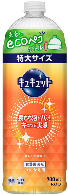 큐큣토 주방세제 오렌지향 리필용, 1개, 700ml