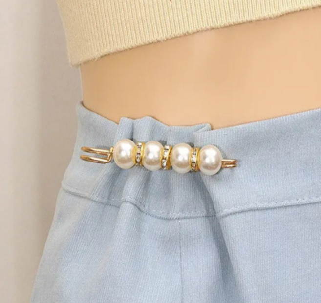 바지 진주핀 허리브로치 벨트 악세사리 단추 클립