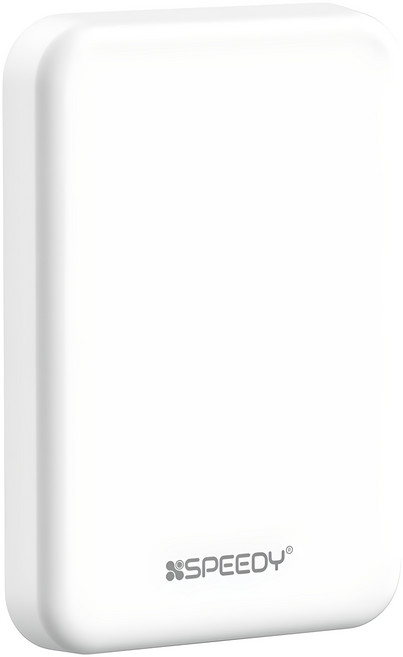 스피디 20W 맥세이프 무선 고속충전 보조배터리 5000mAh, 화이트, SPE-B2DC5WL15W