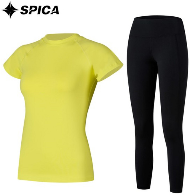 스피카 여성용 요가 티셔츠 + 레깅스 세트 SPA531503