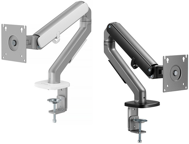 STEELIE 셀프밸런스 싱글 모니터암 모니터 거치대 스탠드 M3, 1개, 스틸리 싱글 모니터암 M3 - 화이트