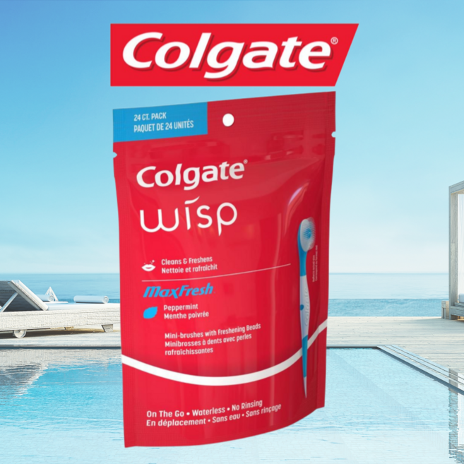 내일도착 보장 국내배송 콜게이트 맥스 후레쉬 일회용 휴대용 미니 칫솔 24개입, 1개