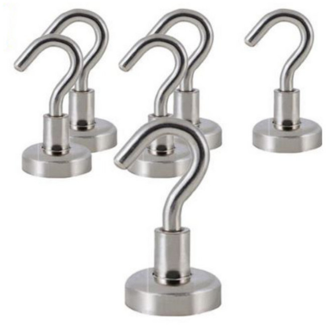 로지 초강력 네오디움 자석걸이 20mm, 6개