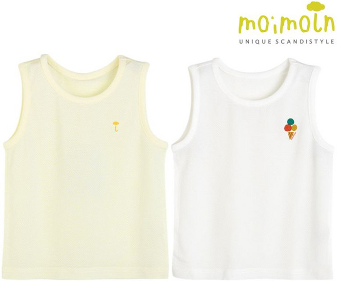 모이몰른 유아 인견 메쉬 런닝 세트