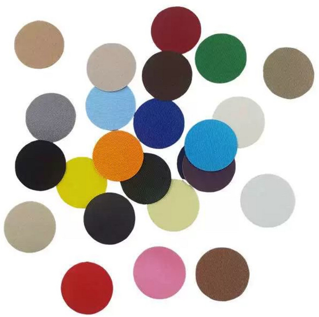 보수 시트 메우기 인조가죽 차량 천장 소파 수선 스티커 복원 패치 구멍, 살구색 34mm 원형 12개