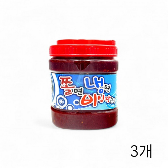 예그린 쫄면 냉면 비빔장 양념장 2Kg X 3개 식당 음식점 대용량 업소용식재료 비빔국수 분식집쫄면, 1개, 1g