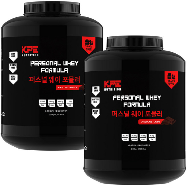 퍼스널웨이포뮬러 2kg 저렴한 가성비 단백질 프로틴 식물성단백질 보충제, 2개
