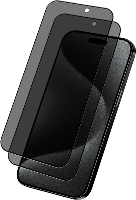 5세컨즈 3D 풀커버 사생활보호 강화유리 휴대폰 액정보호필름 2매, 2개