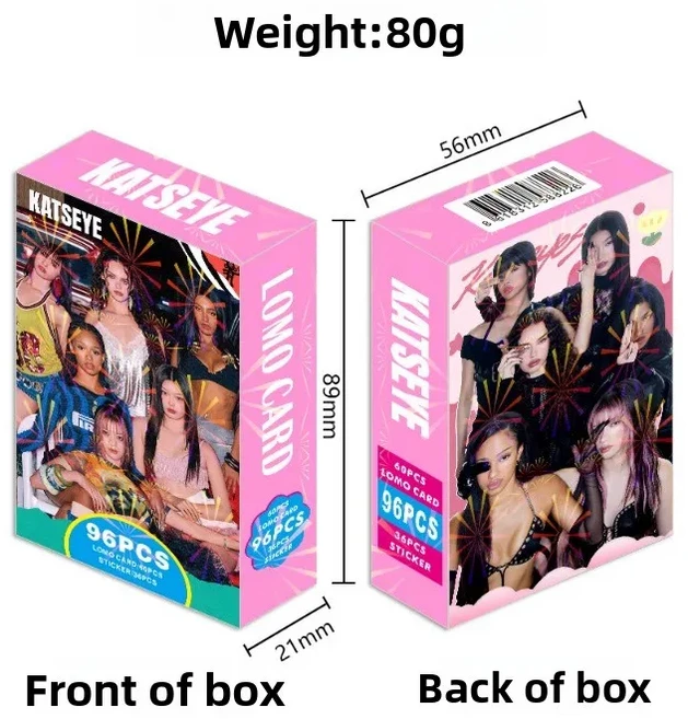 올스토어 9개의 다국적 걸그룹 KATSEYE가 BEAUTIFULCHAOS를 다시 지원합니다. 포토 스티커 로모 카드, 01 빨간