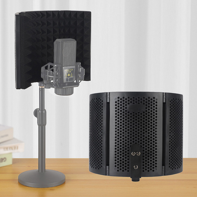 마이크 방음 리플렉션 필터 미니 방음 부스 콘덴서 마이크 홈레코딩 스튜디오, AC-M64