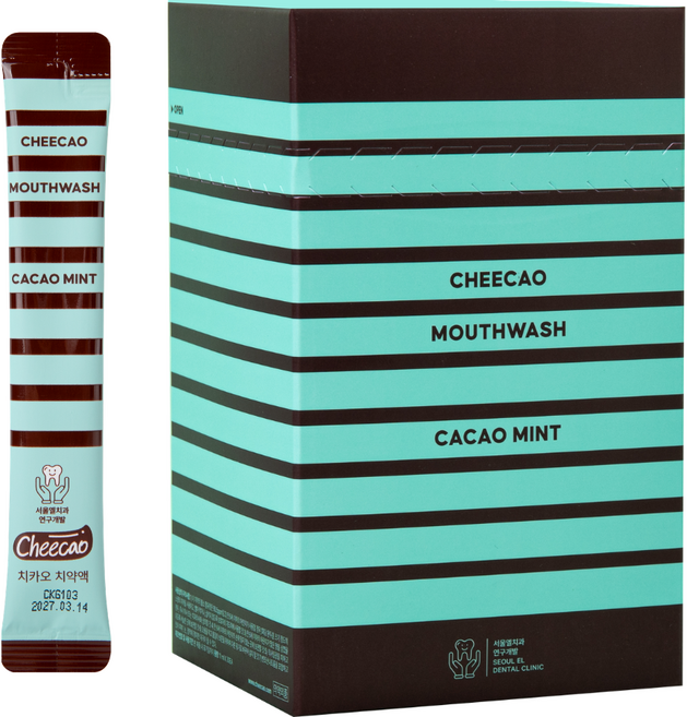 치과개발/약국 치카오 마일드 치약액 무알콜 찌꺼기 가글 임냄새제거 구강청결제, 11ml, 30개