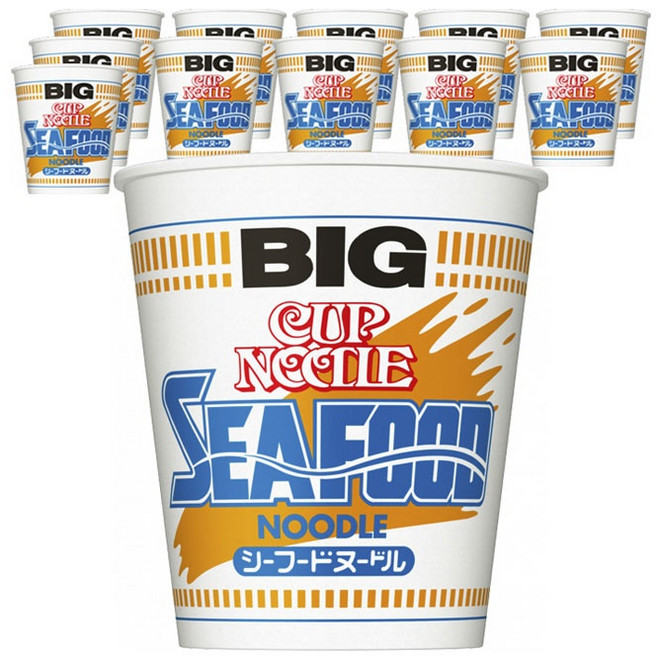 NISSIN 닛신 컵누들 컵라면 BIG 해물맛 104g x 12개입, 12개