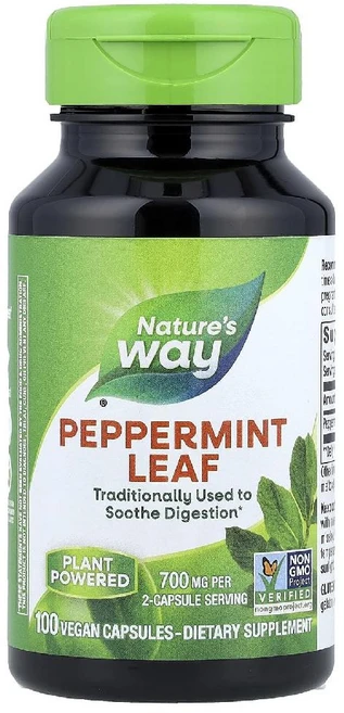 네이처스웨이 페퍼민트 잎 Peppermint Leaf 베지 캡슐 100정, 1개 - 쿠팡