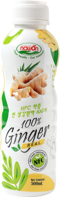 나원 NFC 착즙 찐 생강 원액 100%, 500ml, 1개