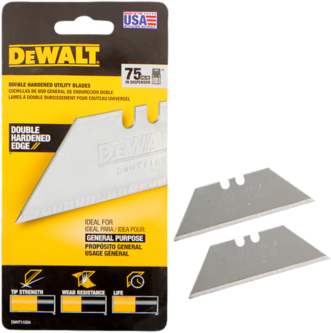 디월트 유틸리티 칼날 75개입 케이스 포함 DWHT11004