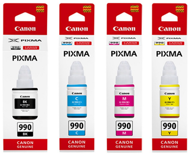 캐논 GI 990 잉크 정품 G1900 G2900 G3900 G4900 G1910 G2910 G3910 G4910 GI990, 정품 지아이990 검정, 1개