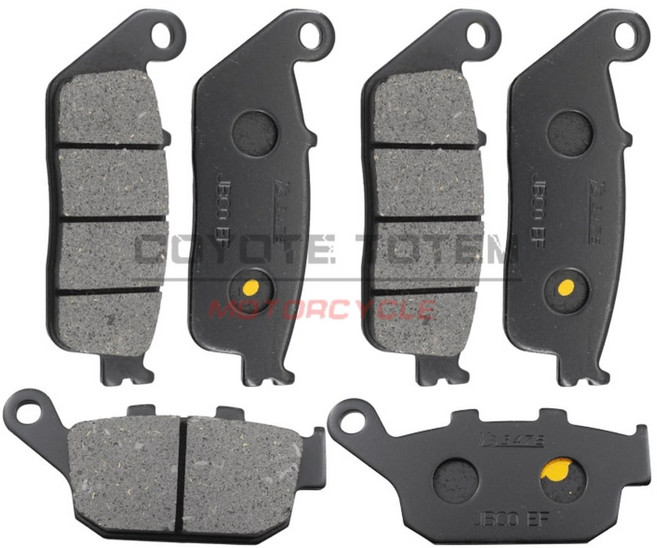 Loncine Vogel 650ds LX650 500r Cr9 용 오토바이 전면 및 후면 브레이크 패드, 3 pair, 1개