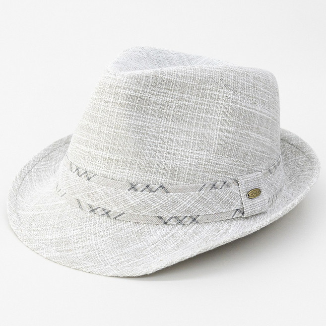 스칼라 록리 린넨 페도라 모자