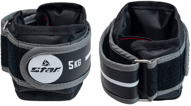 스타 모래주머니 철주머니 1kg~5kg 손목 발목, 이지중량밴드 5kg(2.5kg x 2개)