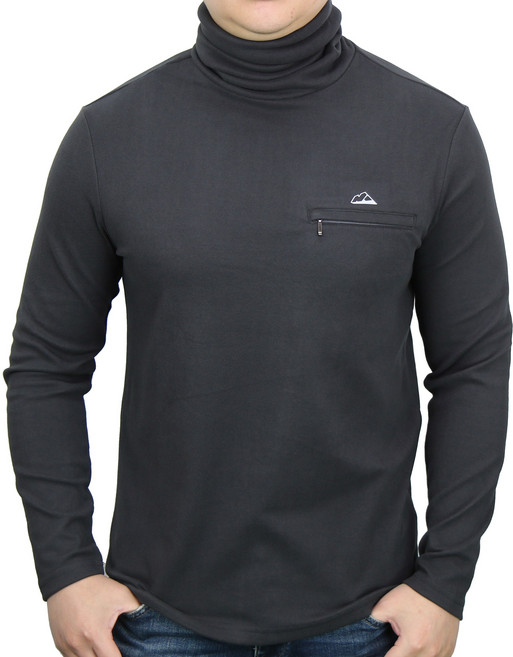 마운티스트 하이넥 극세사터치 베이스레이어 긴팔티 (남) 겨울 방한 이너 긴팔 폴라티셔츠